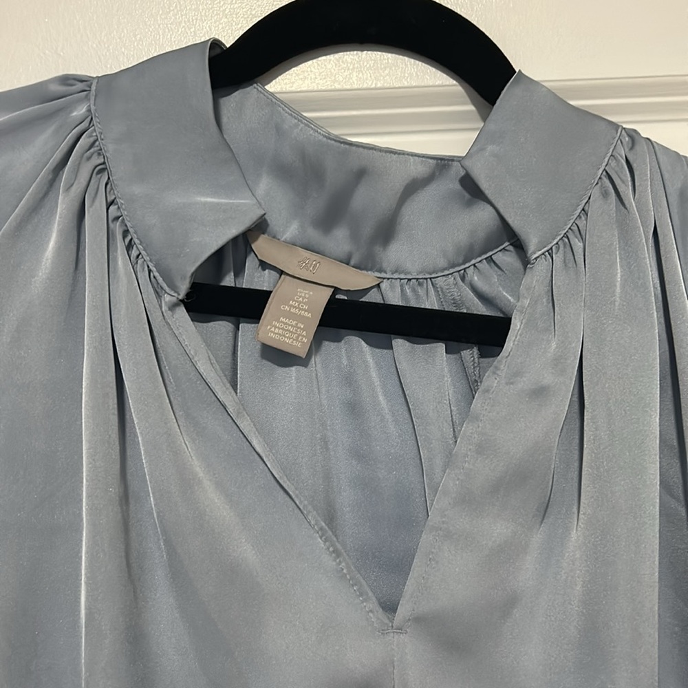 Light Blue Blouse - Picture 4 of 4